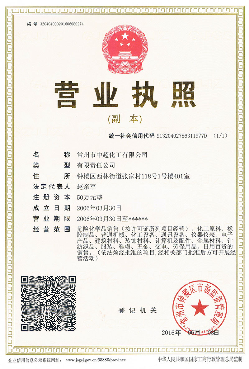 The business license